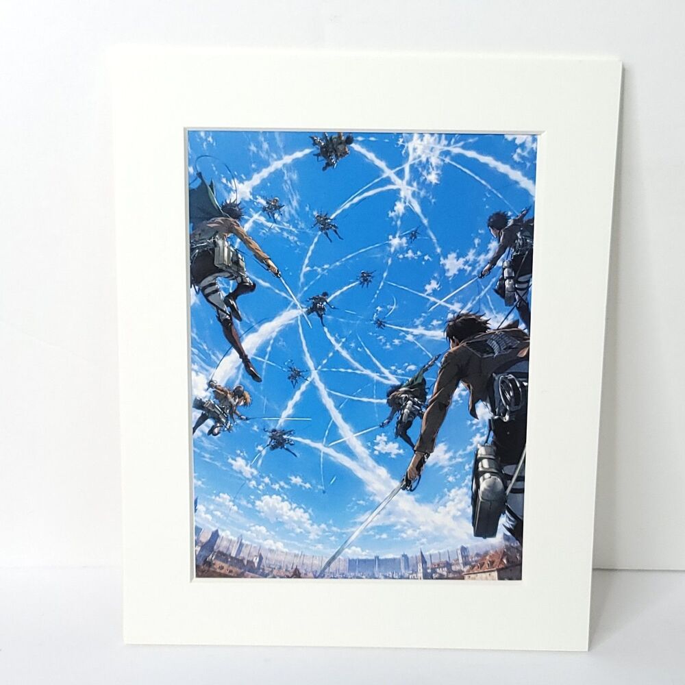 Maneuvers Attack On Titan Still Shot Card Anime Wall Art Oversized Board A4
